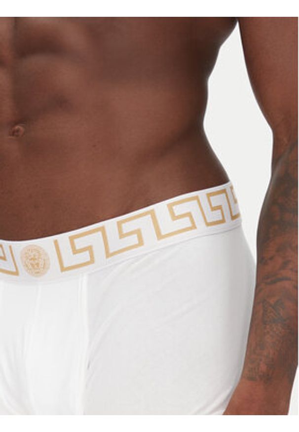 VERSACE - Versace Komplet 3 par bokserek AU10326 Biały. Kolor: biały. Materiał: bawełna