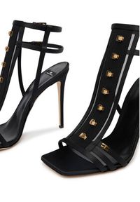 Elisabetta Franchi Sandały SA-24L-62E2-V590 Czarny. Kolor: czarny. Materiał: materiał #4