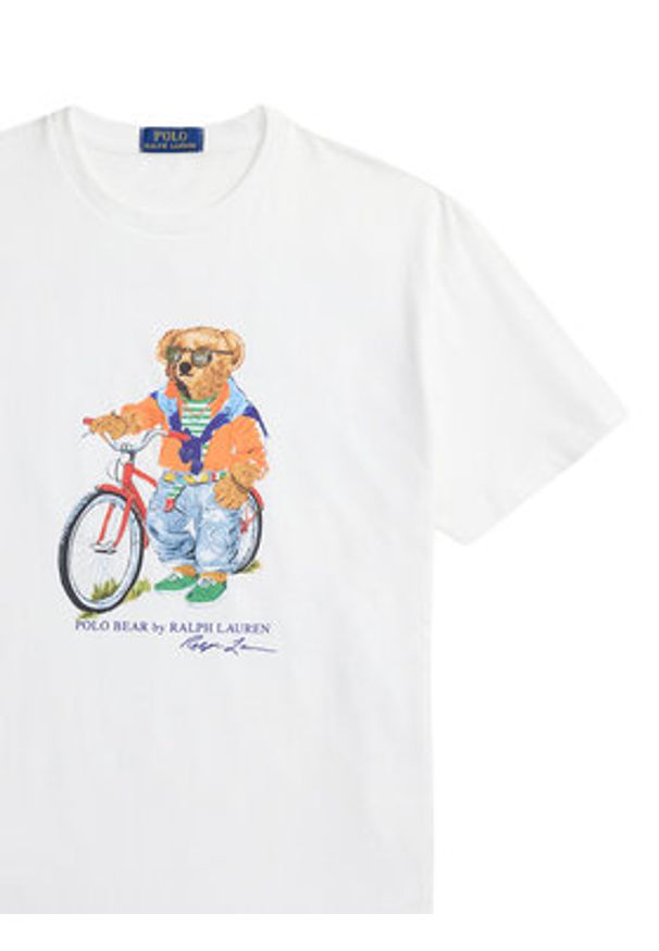 Polo Ralph Lauren T-Shirt 710B16612002 Biały Regular Fit. Typ kołnierza: polo. Kolor: biały. Materiał: bawełna