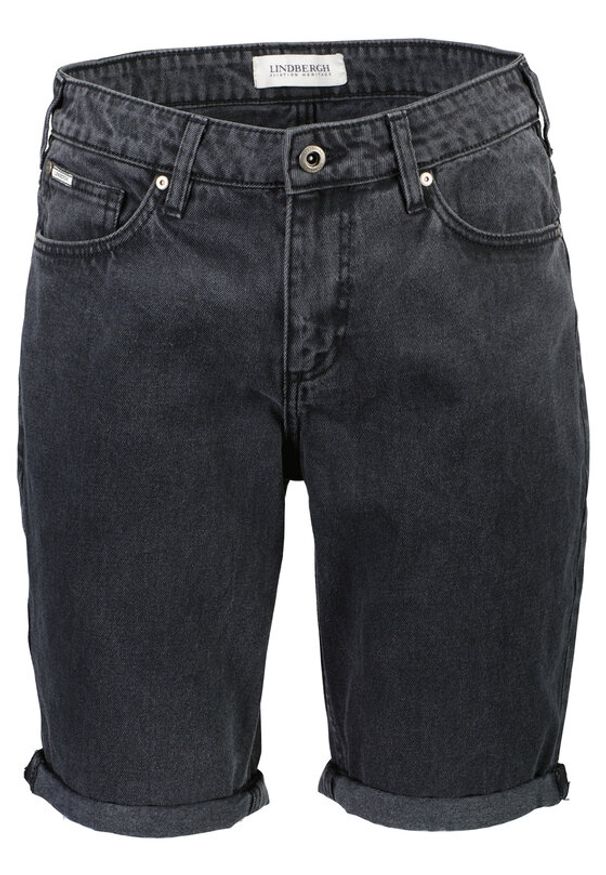 Lindbergh Szorty jeansowe 30-550000DGW Szary Loose Fit. Kolor: szary. Materiał: bawełna