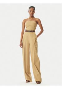 Elisabetta Franchi Kombinezon TU05152E2 032 Beżowy Regular Fit. Kolor: beżowy. Materiał: syntetyk #1