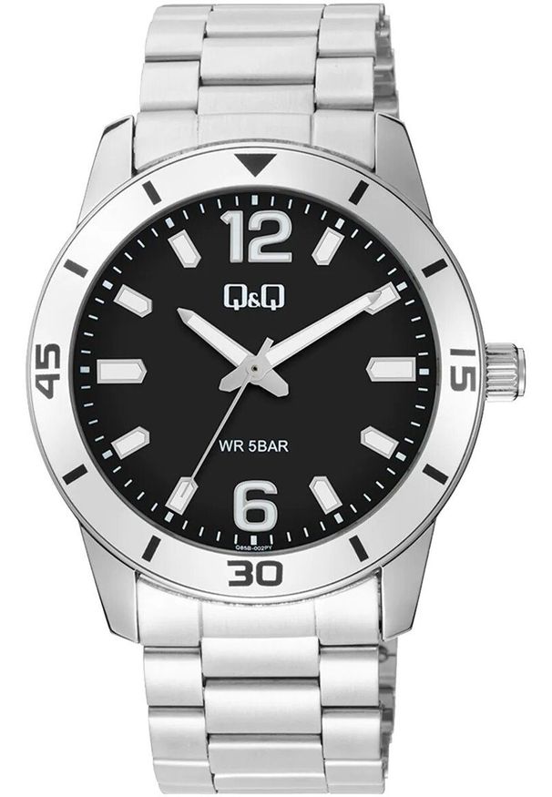 Zegarek męski QQ Q85B-002P srebrny. Kolor: srebrny
