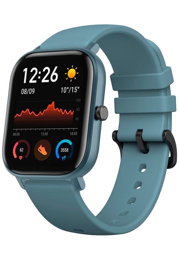 AMAZFIT - Amazfit smartwatch GTS, Steel Blue. Rodzaj zegarka: smartwatch. Kolor: niebieski. Styl: sportowy