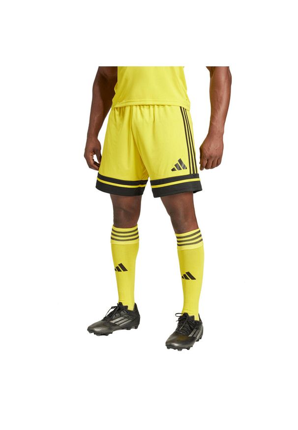 Spodenki Adidas Sport Squa25 Sho M Dorosłych. Kolor: żółty, wielokolorowy, czarny. Długość: krótkie. Sport: piłka nożna