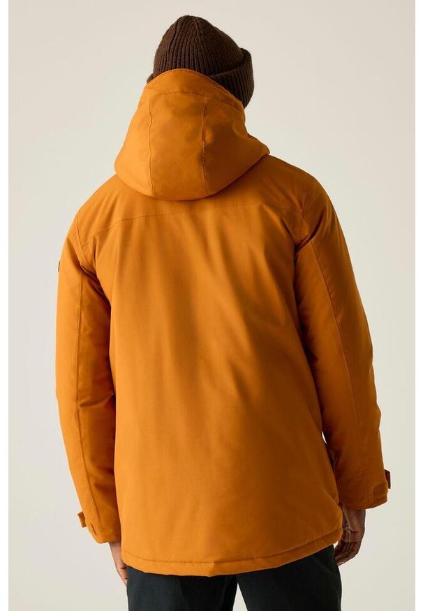 Regatta - Kurtka męska przejściowa ocieplana przeciwdeszczowa Balaton. Kolor: pomarańczowy. Materiał: materiał, puch. Sport: turystyka piesza