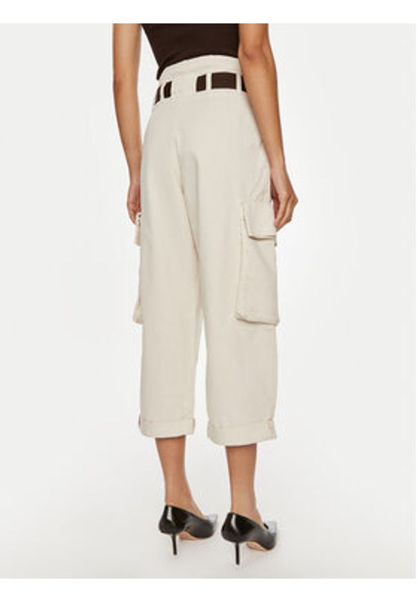 Pinko Spodnie cargo Ronfare 101840 A21C Beżowy Regular Fit. Kolor: beżowy. Materiał: bawełna