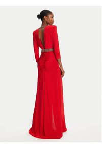 Babylon Sukienka wieczorowa S00862 Czerwony Regular Fit. Kolor: czerwony. Materiał: syntetyk. Styl: wizytowy #3