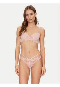 Hunkemöller Komplet 3 par stringów 301423 Różowy. Kolor: różowy. Materiał: syntetyk