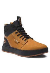 Timberland Trzewiki Maple Grove Sport Mid TB0A2DC22311 Brązowy. Kolor: brązowy. Materiał: nubuk, skóra. Styl: sportowy