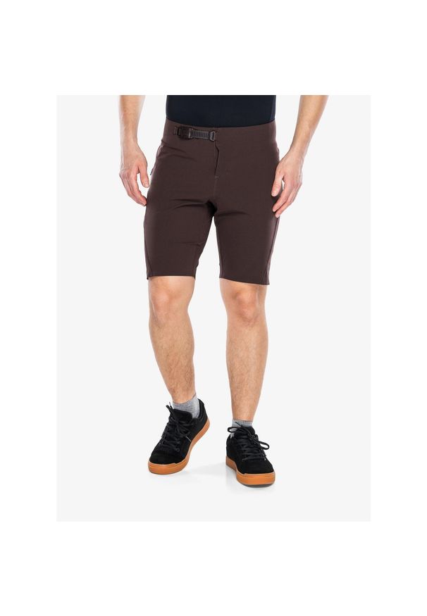 FOX - Szorty rowerowe męskie Fox Flexair Ascent Short. Kolor: brązowy