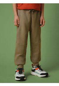 4f - 4F Spodnie dresowe joggery chłopięce - beżowe 164 (13-14 lat). Okazja: na co dzień, na uczelnię, do domu. Kolor: beżowy. Materiał: dresówka. Sezon: lato. Styl: casual #2