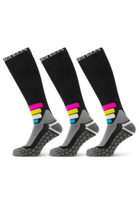 POEDERBAAS - Skarpety narciarskie Poederbaas Kompresja techniczna Pro Merino 3 pary. Kolor: czarny. Materiał: wełna, poliamid, elastan. Sport: narciarstwo #1