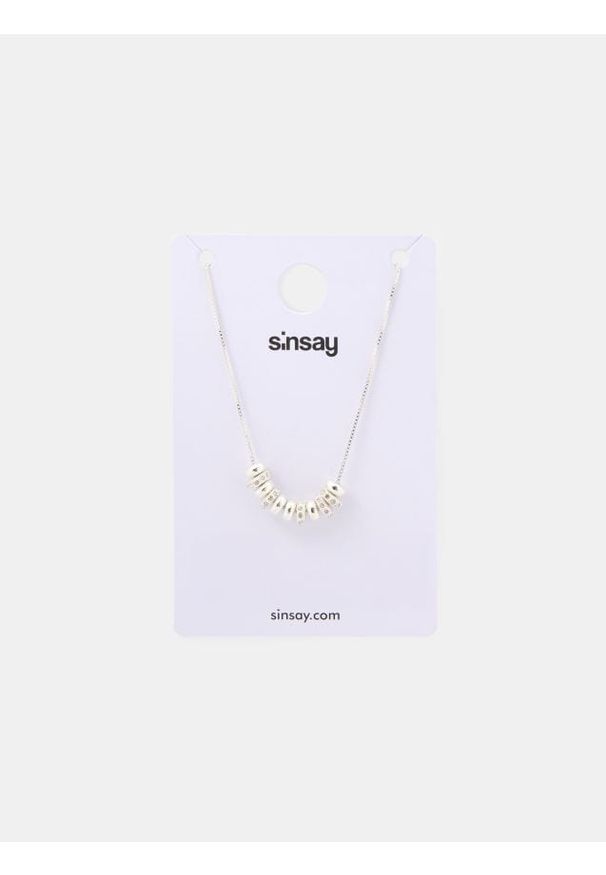 Sinsay - Naszyjnik - srebrny. Materiał: srebrne. Kolor: srebrny