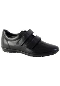 Buty codzienne z rzepami Geox Symbol. Okazja: na co dzień. Zapięcie: rzepy. Kolor: czarny