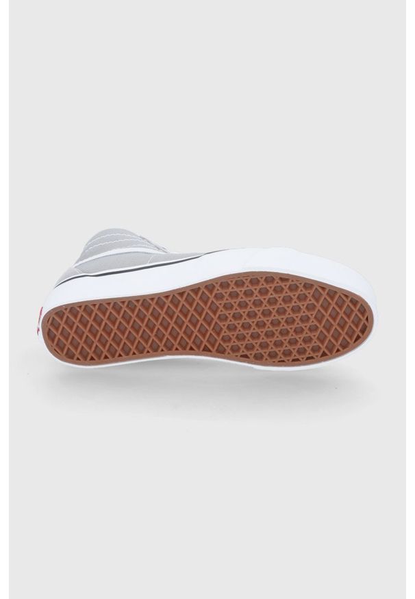 Vans trampki UA SK8-Hi Tapered damskie kolor szary. Nosek buta: okrągły. Zapięcie: sznurówki. Kolor: szary. Materiał: guma