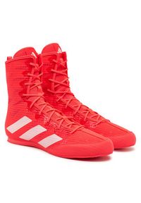 Adidas - adidas Buty bokserskie Box Hog 4 IH2732 Czerwony. Kolor: czerwony. Materiał: materiał