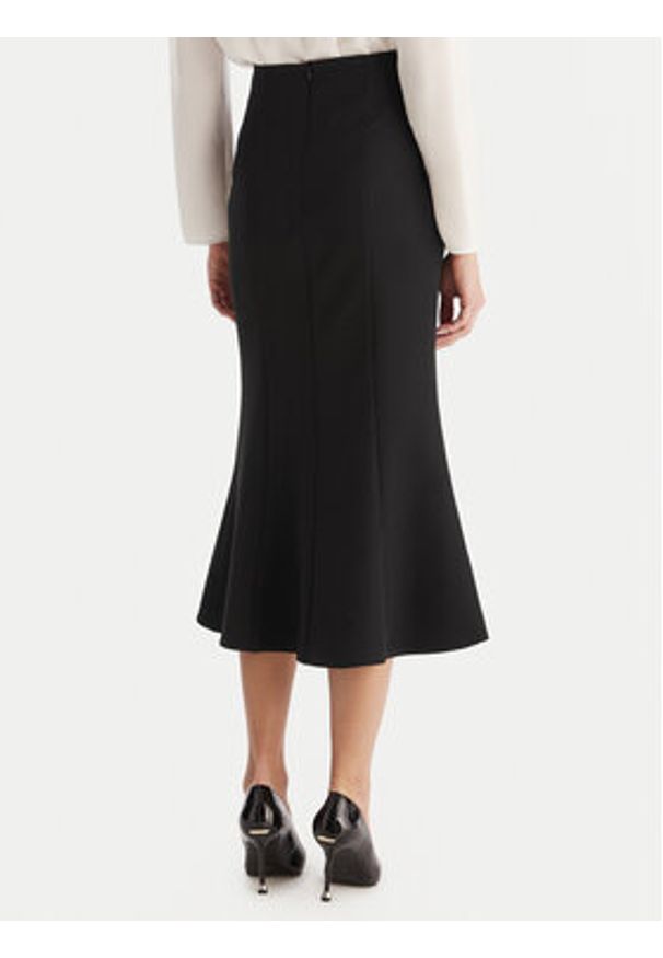 ACCESS FASHION Spódnica midi 54-6027-168 Czarny Regular Fit. Kolor: czarny. Materiał: syntetyk