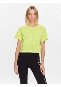 DKNY Sport T-Shirt DP3T9218 Żółty Classic Fit. Kolor: żółty. Materiał: bawełna. Styl: sportowy