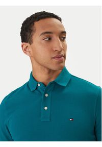 TOMMY HILFIGER - Tommy Hilfiger Polo 1985 MW0MW17771 Zielony Slim Fit. Typ kołnierza: polo. Kolor: zielony. Materiał: bawełna #3