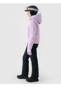 4f - 4F Kurtka narciarska membrana Dermizax 20000 damska - fioletowa XXL. Typ kołnierza: kaptur. Kolor: fioletowy. Materiał: tkanina, dzianina, materiał. Długość: długie. Wzór: aplikacja. Sezon: zima. Styl: klasyczny #2