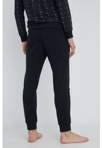 Emporio Armani Underwear spodnie dresowe męskie kolor czarny z nadrukiem. Kolor: czarny. Materiał: dresówka. Wzór: nadruk