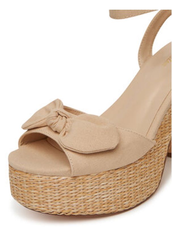 DeeZee Espadryle RT2206125 Beżowy. Kolor: beżowy. Materiał: materiał