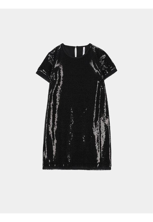 COCCODRILLO - Coccodrillo Sukienka elegancka ZC3129202EJG Czarny Regular Fit. Kolor: czarny. Materiał: syntetyk. Styl: elegancki