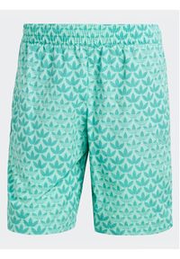 Adidas - adidas Szorty kąpielowe Originals Monogram Swim Shorts H44773 Niebieski Regular Fit. Kolor: niebieski. Materiał: syntetyk