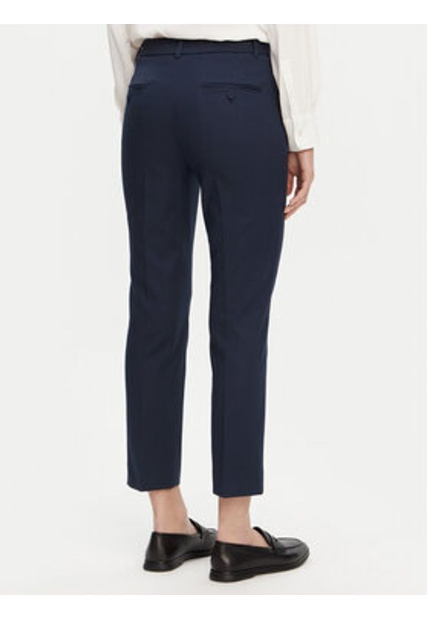 Weekend Max Mara Chinosy Vite 2515131021 Granatowy Slim Fit. Kolor: niebieski. Materiał: bawełna