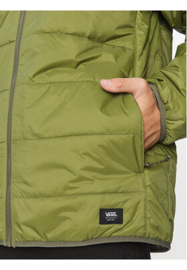 Vans Kurtka puchowa Prospect Mte-1 Puffer Jacket VN0A7S8H Khaki Regular Fit. Kolor: brązowy. Materiał: syntetyk