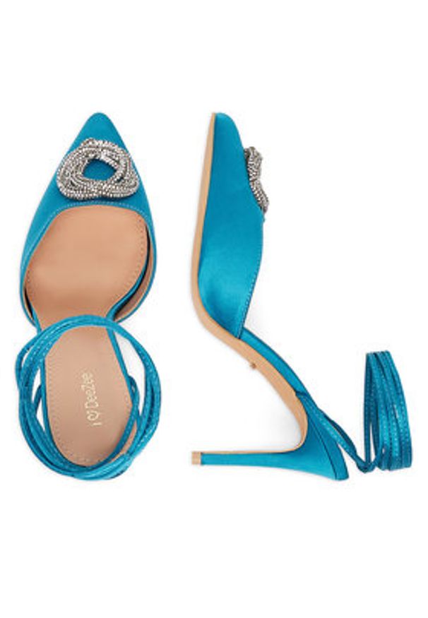 DeeZee Szpilki ZALFA5304-23 Niebieski. Kolor: niebieski. Materiał: materiał. Obcas: na szpilce