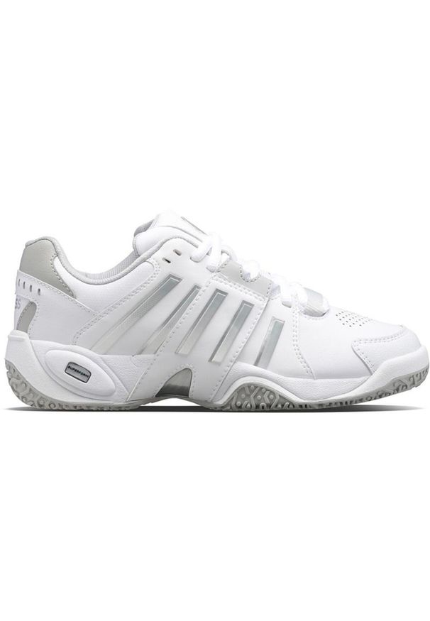Buty do tenisa damskie K-Swiss Accomplish IV Omni. Kolor: wielokolorowy, szary, biały. Sport: tenis
