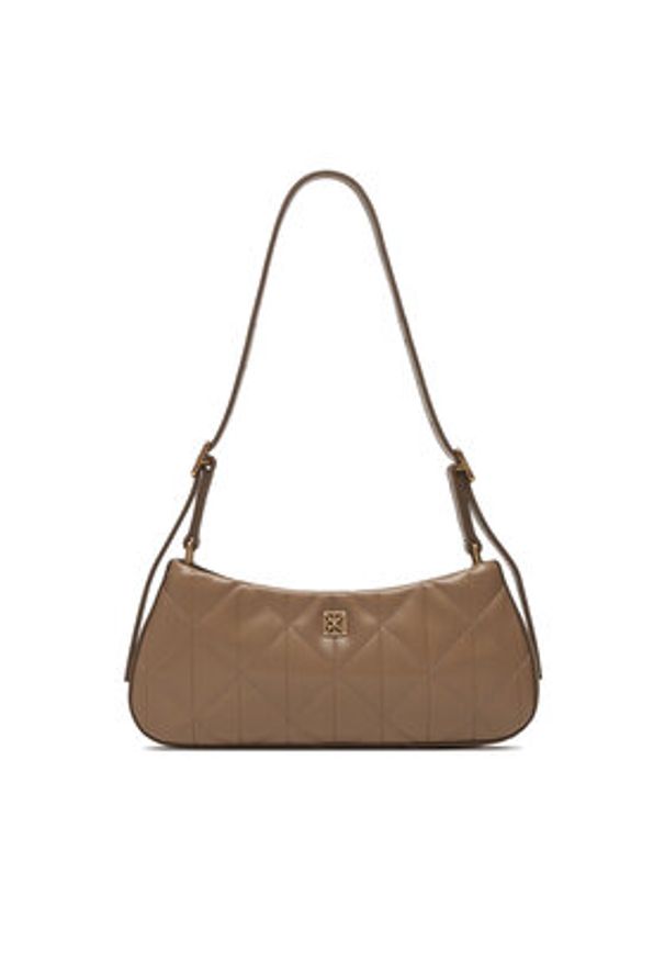 Calvin Klein Torebka Quilted Sm Shoulder Bag LV04F3327G Beżowy. Kolor: beżowy. Materiał: skórzane