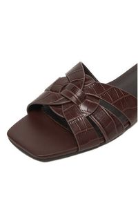 Gino Rossi - GINO ROSSI Klapki C-WS1190-01 Brązowy. Kolor: brązowy. Materiał: skóra #9