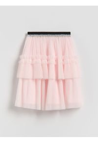 Reserved - Tiulowa spódnica - pastelowy róż. Kolor: różowy. Materiał: tiul