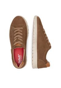 Go Soft Sneakersy MONE-01N MI08 Brązowy. Kolor: brązowy. Materiał: skóra, nubuk