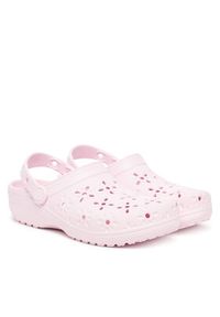 Crocs Klapki Classic Floral Cut Out Clog 210927 Różowy. Kolor: różowy #4