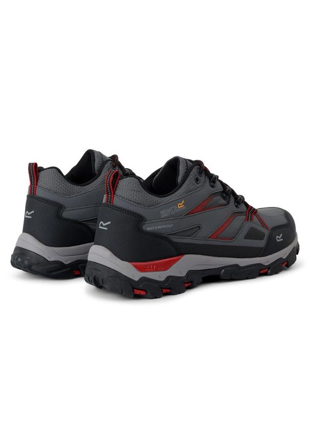 Regatta - Buty trekkingowe męskie Holcombe 3 niskie. Kolor: niebieski. Materiał: materiał, syntetyk. Szerokość cholewki: normalna
