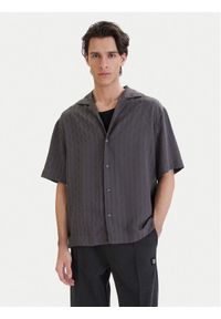 Hugo - HUGO Koszula Espino 50560614 Szary Oversize. Kolor: szary. Materiał: syntetyk #1