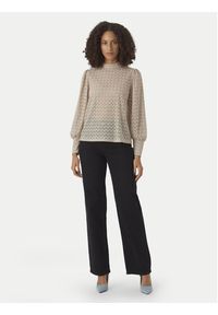 Vero Moda Bluzka Becca 10302894 Beżowy Regular Fit. Kolor: beżowy. Materiał: syntetyk #5