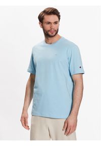 Champion T-Shirt 218496 Niebieski Regular Fit. Kolor: niebieski. Materiał: bawełna