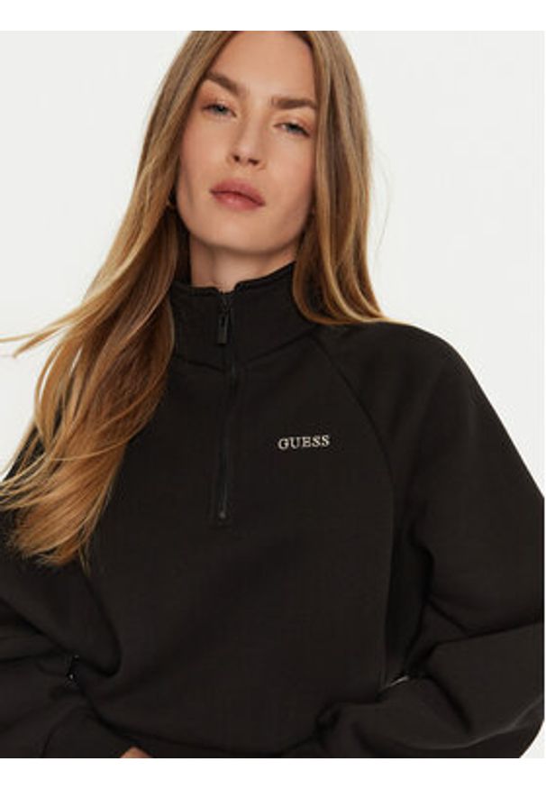 Guess Sukienka dzianinowa V4BK06 KCHX0 Czarny Regular Fit. Kolor: czarny. Materiał: syntetyk, bawełna