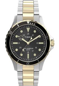 Timex zegarek TW2U55500 Navi XL męski kolor srebrny. Kolor: srebrny. Materiał: materiał #1