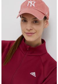 Adidas - adidas Bluza HB1476 damska kolor różowy gładka. Okazja: na co dzień. Kolor: różowy. Materiał: materiał. Długość rękawa: raglanowy rękaw. Wzór: gładki. Styl: casual