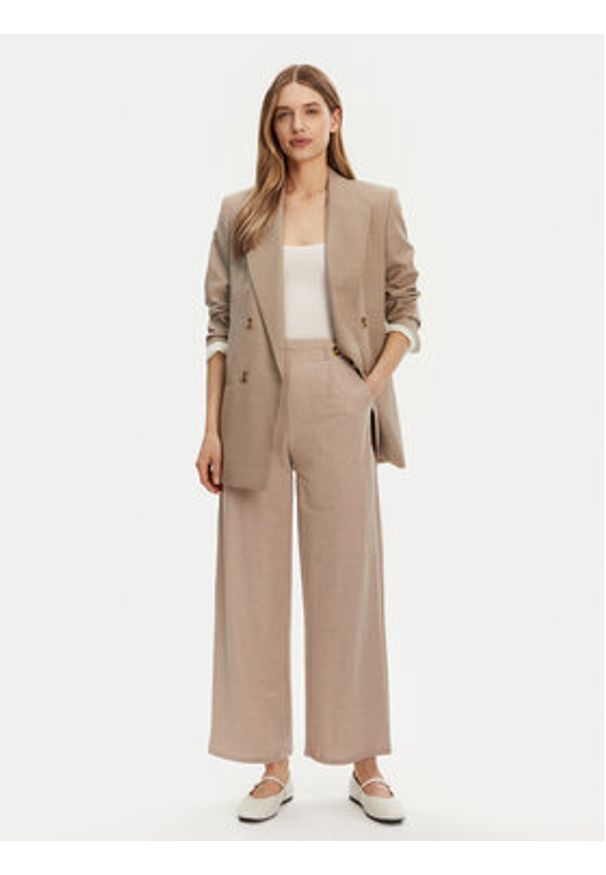 JDY Spodnie materiałowe Birdie Geggo 15320882 Beżowy Regular Fit. Kolor: beżowy. Materiał: syntetyk