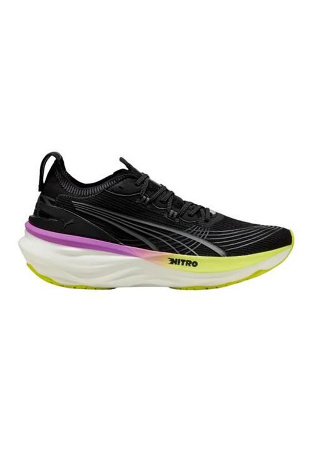 Buty do biegania męskie Puma Foreverrun Nitro 2. Zapięcie: sznurówki. Kolor: czarny. Materiał: materiał, syntetyk, tkanina. Szerokość cholewki: normalna