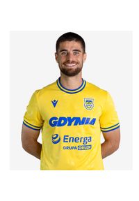 Macron - Koszulka meczowa Arka Gdynia domowa 25/26. Materiał: materiał. Sport: piłka nożna #1