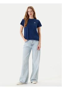 Guess Jeans T-Shirt W5YI22 KCTL1 Granatowy Regular Fit. Kolor: niebieski. Materiał: bawełna #3