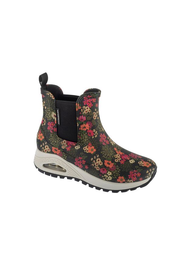 skechers - Sztyblety damskie, Uno Rugged - Dancing N The Rain. Kolor: czarny