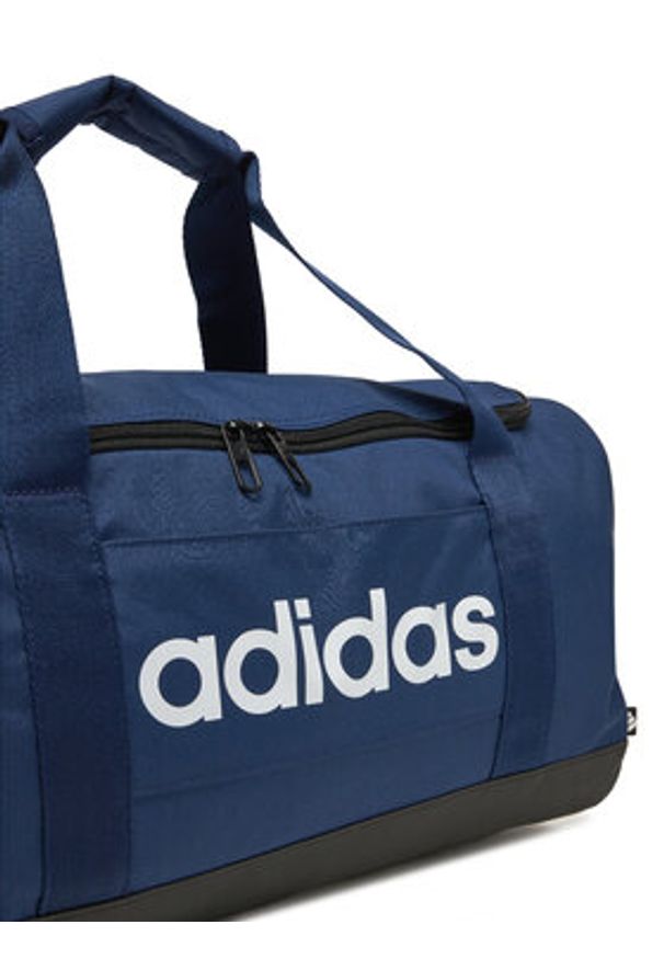 Adidas - adidas Torba Linear Duffel Bag Small IN6111 Granatowy. Kolor: niebieski. Materiał: materiał